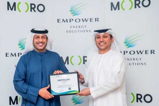 Moro Hub acknowledges Empower's sustainability drive with Green Certificate