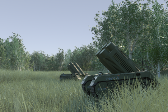 EDGE Group’s Milrem Robotics Unveils UGV equipped with Hunter 2-S Swarming Drones