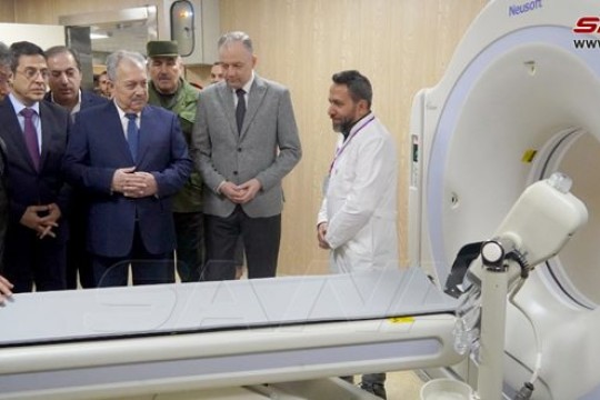 Zahi Azrak Hospital and Forensic Medicine building put into service after rehabilitation, Aleppo