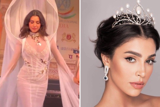 Elegance and tradition: Miss Lebanon dazzles in Nicolas Jebran's creation at Miss World-Lebanon