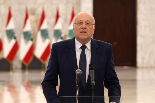 Lebanon's PM Mikati urges strengthening unity and caution against economic exploitation amidst conflict