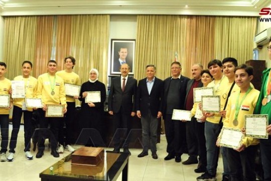Education honors team participating in Masters Vocational and Technical competition held in Russia