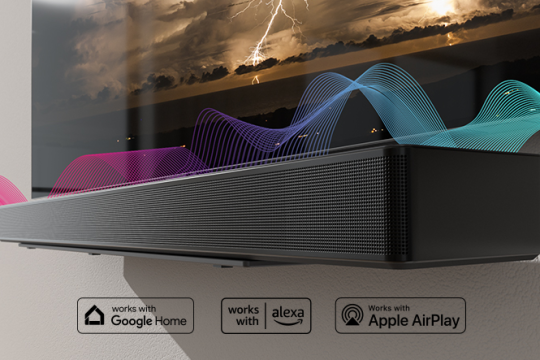 ارتقِ بإحتفالات العيد مع جودة الصوت الممتازة مع مكبر صوت LG SoundBar SC9S