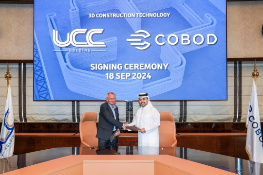 UCC Holding Signs Final Agreement with Denmark’s COBOD to Purchase Third Generation of World’s Largest 3D Printers to Build Sustainable Schools in Qatar