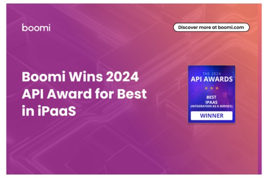 Boomi Wins 2024 API Award for Best in iPaaS