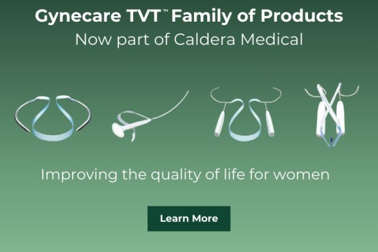 Caldera Medical Acquires Ethicon’s GYNECARE TVT™ Family of Products in Transformational Expansion Globally for Women’s Health Company