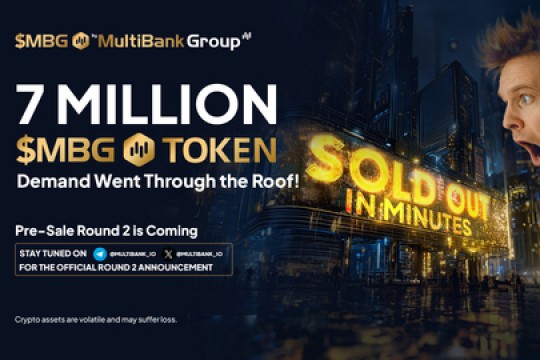 بيع 7 ملايين رمز مميز في أقل من ساعة — يتجاوز البيع المسبق لرمز $MBG التوقعات