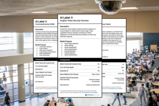 Motorola Solutions Introduces ‘AI Nutrition Labels,’ a First for Public Safety & Enterprise Security Products