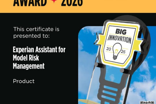 AI-Powered Experian Assistant for Model Risk Management Wins 2026 BIG Innovation Award