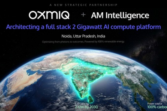 OXMIQ Labs وAM Intelligence Labs تتعاونان لتصميم واحدة من أكبر منصات الحوسبة الذكية العاملة بالطاقة المتجددة في العالم