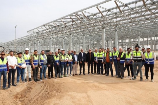First asphalt layer being put down at Tripoli International Airport-Libya